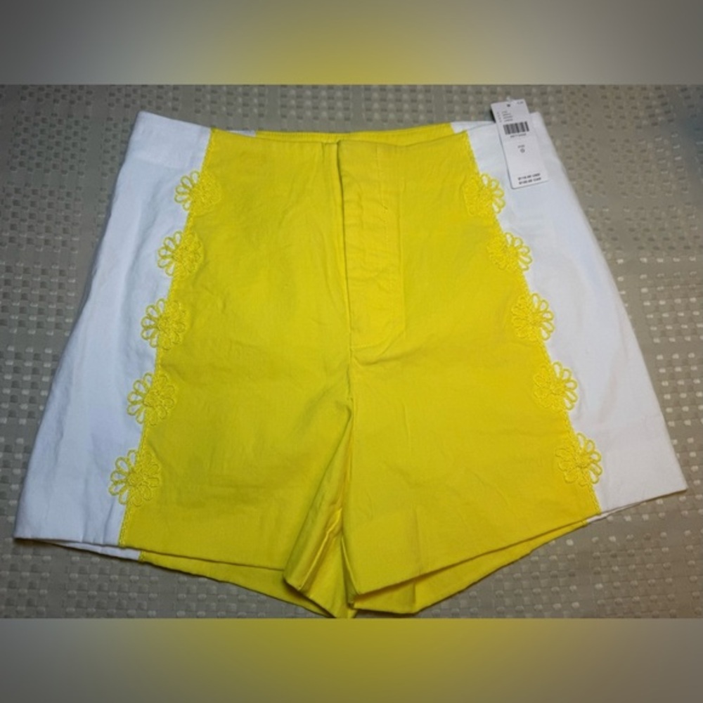 NWT Maeve Surf City Linen Blend Embellished Shorts | US 0 / UK 4 - Picture 5 of 13